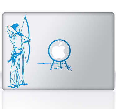 Autocollant ordinateur apple flèche
