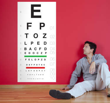 Sticker affiche test vue