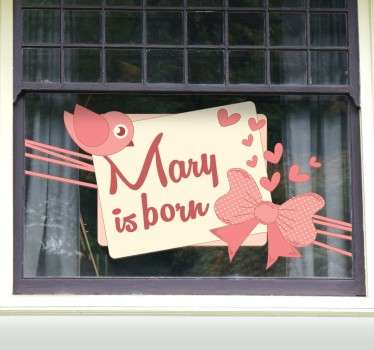 Sticker bébé is born