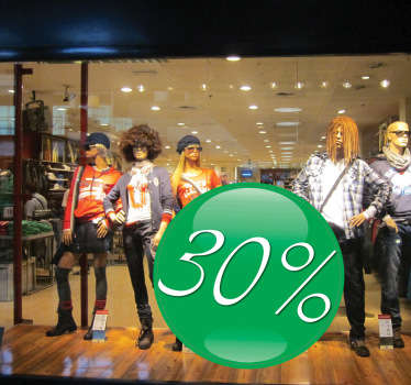 Sticker boule offre promotion