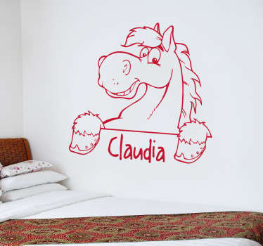 Sticker cheval personnalisable
