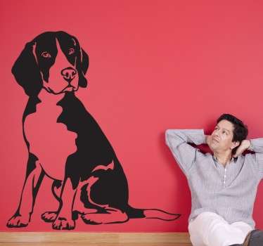 Sticker chien Beagle
