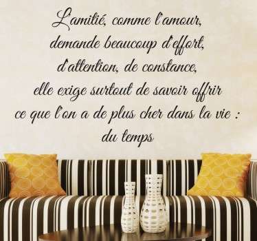 Sticker citation amitié