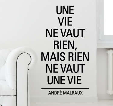 Sticker citation André Malraux