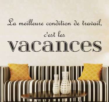 Sticker citation vacances