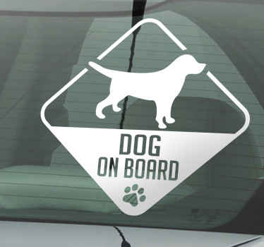 Sticker dog on board