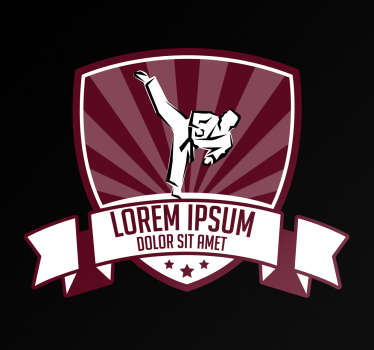 Sticker école de karaté