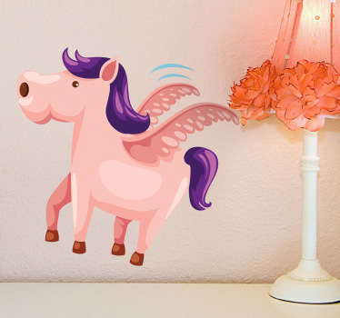 Sticker enfant cheval ailé