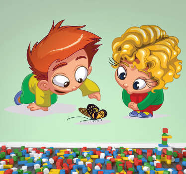 Sticker enfants papillon
