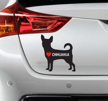 Sticker I Love Chihuahua