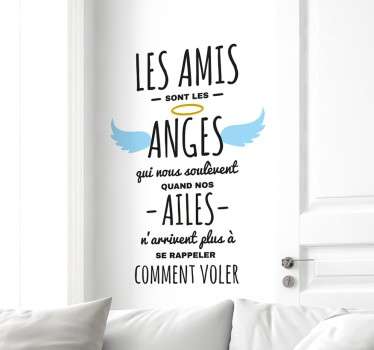 Sticker les amis sont les anges