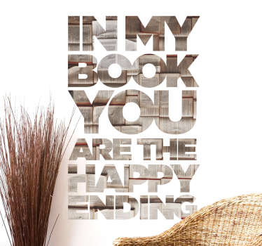 Sticker Littérature Happy Ending