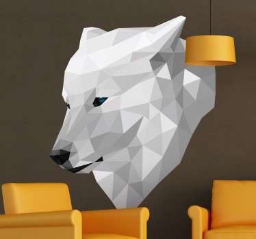 Sticker loup effet 3D
