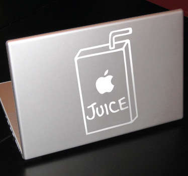 Sticker mac apple boisson