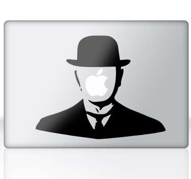 Sticker mac apple Magritte