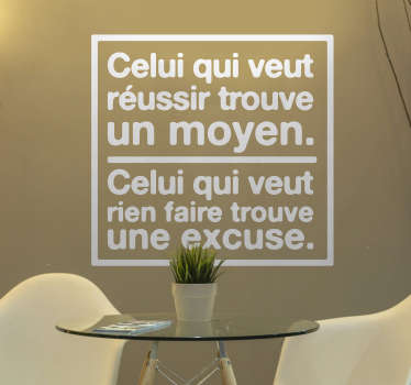 Sticker Citation Motivation Réussite