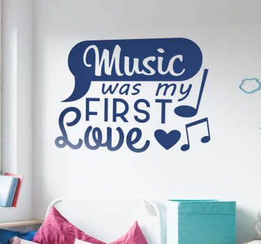 Sticker Maison Music was my First Love