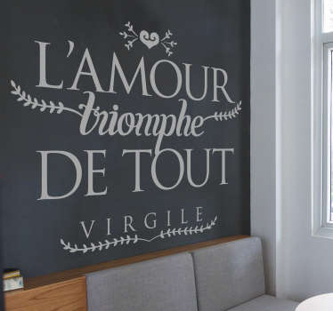 Sticker Phrase Amour Virgile