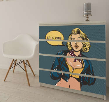 Sticker meuble  pin-up