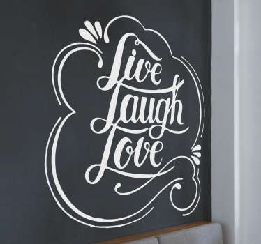 Sticker Motivation Live Laugh Love