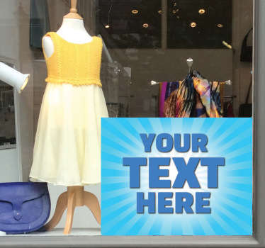 Sticker offre lumière bleu