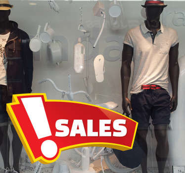 Sticker offre soldes anglais