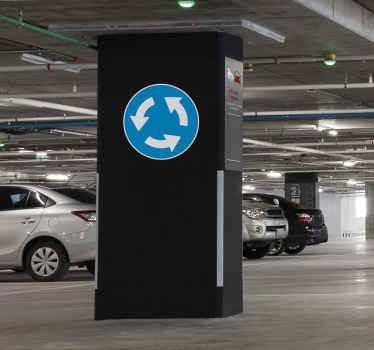 Sticker panneau rond point