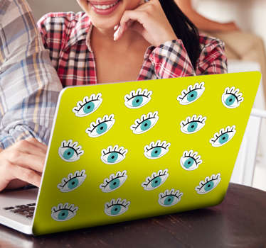 Sticker pc yeux