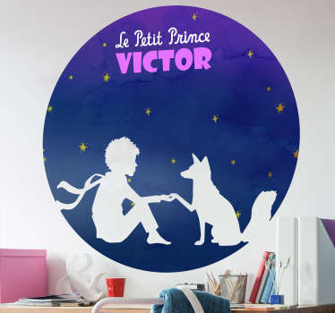 Sticker personnalisable Le Petit Prince