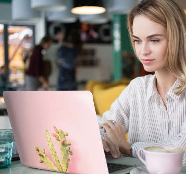 Sticker Ordinateur Portable Cactus Sauvage