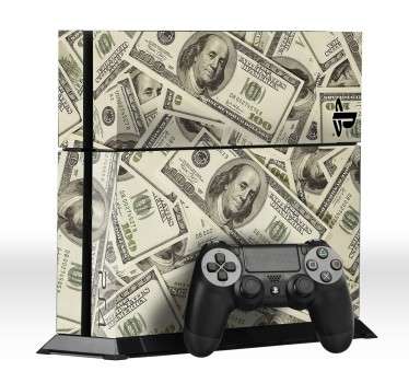Sticker PlayStation billets dollar