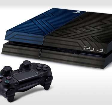 Sticker PlayStation texture métallique