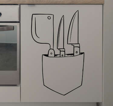 sticker poche couteaux