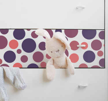 Sticker porte bulles colorées