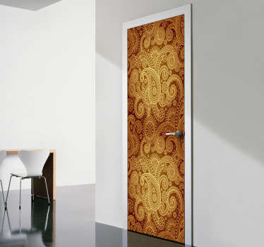 Sticker porte fleurs or