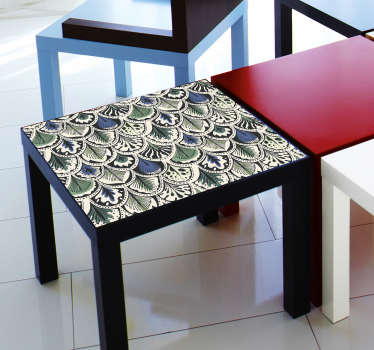 Sticker pour meuble plumes