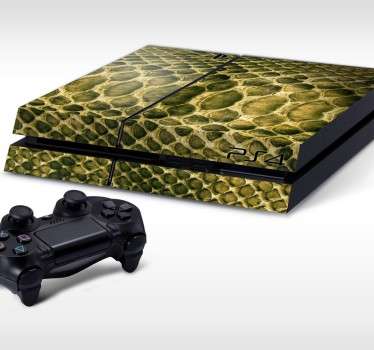 Sticker PS4 peau de reptile
