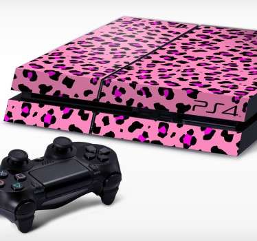 Sticker PS4 texture animal rose