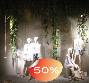 Sticker rouge orange offre