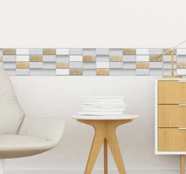 Sticker Salle de Bain Carreaux de Pierres