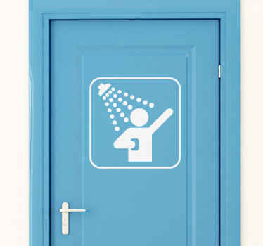 Sticker symbole douche