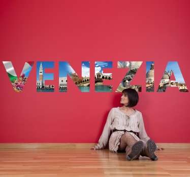 Sticker texte venise