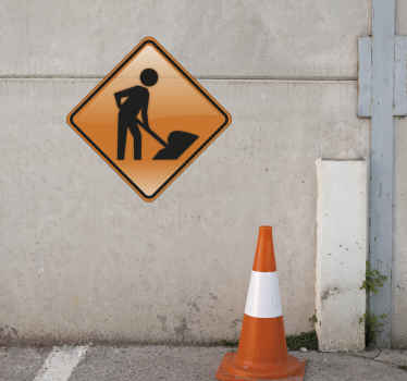 Sticker travaux en cours