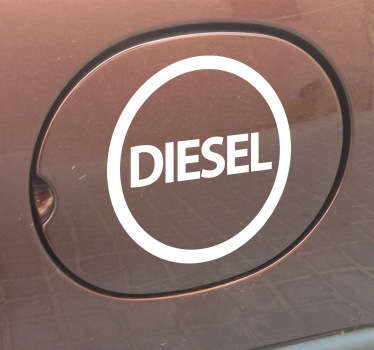 Sticker voiture essence diesel