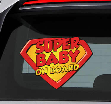 Sticker voiture Super Baby On Board