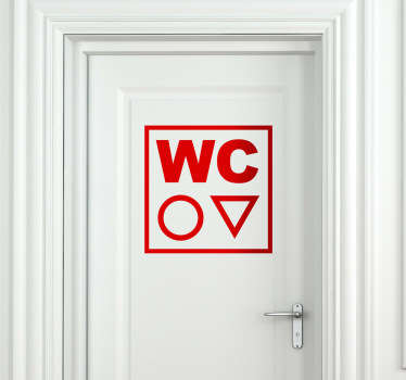 Sticker WC symbole