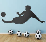 Sticker enfant silhouette footballeur