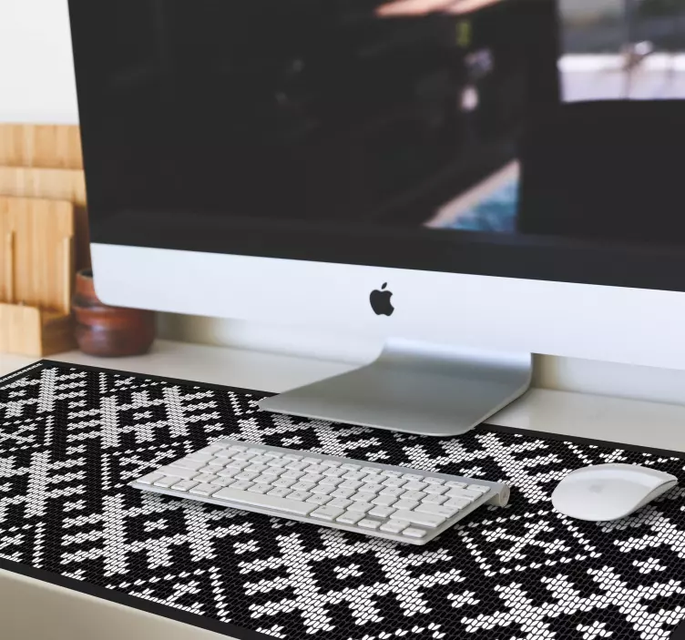 Tapis de souris motif tricot géométrique - TenStickers