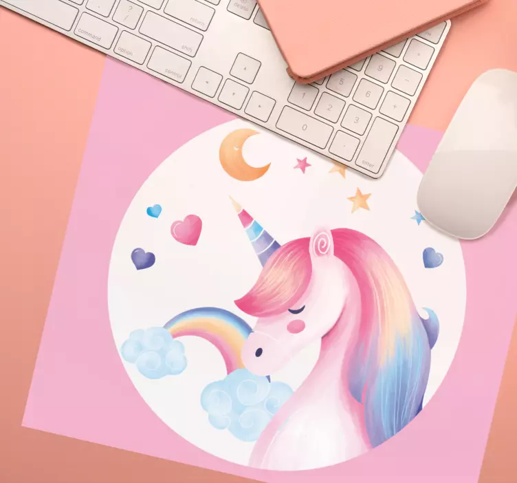 Tapis de souris fantaisie de licorne fantaisiste - TenStickers