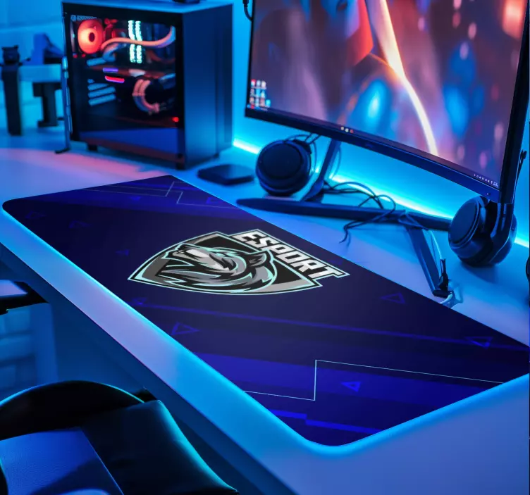 Tapis de souris gamer votre logo e-sports - TenStickers